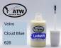 Preview: Volvo, Cloud Blue, 626: 20ml Lackstift, von ATW Autoteile West.